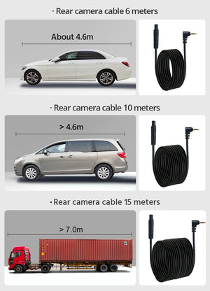 4K Dash Cam Car Camera With GPS WiFi Night Vision Dual Lens Rear View - stepyours.com