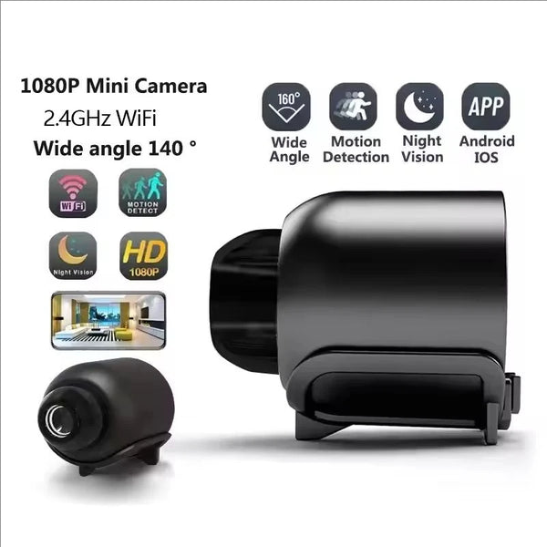 1080P Mini Wireless Night Vision Portable Surveillance Camera Motion Detection - stepyours.com
