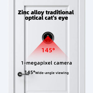 4.3 Inch HD Display Visual Peephole Video Doorbell 145 Degree Angel 1 Megapixel Camera PIR Motion Detection Night Vision Cat Eye by stepyours.com