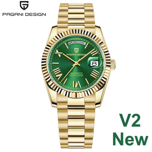 PAGANI DESIGN DD36 Men's Watches Rose Gold Luxury Automatic Watch For Men Mechanical Wristwatches Sapphire Mirror Clock Gift Man