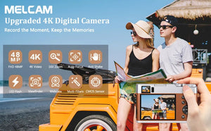 MELCAM DC202 4K Vlogging Camera With Auto Focus And Anti Shake 48MP - stepyours.com