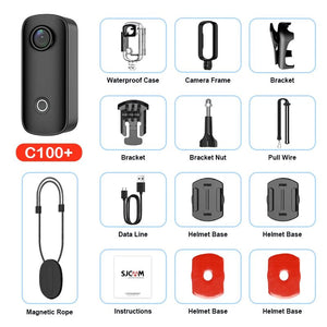 SJCAM C100 Plus Action Camera 4K30FPS 12MP Waterproof 30M WiFi - stepyours.com