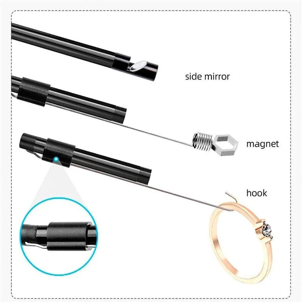 USB Type - C Flexible Endoscope Camera - 7mm Lens With 6 LEDs For Android OTG - stepyours.com