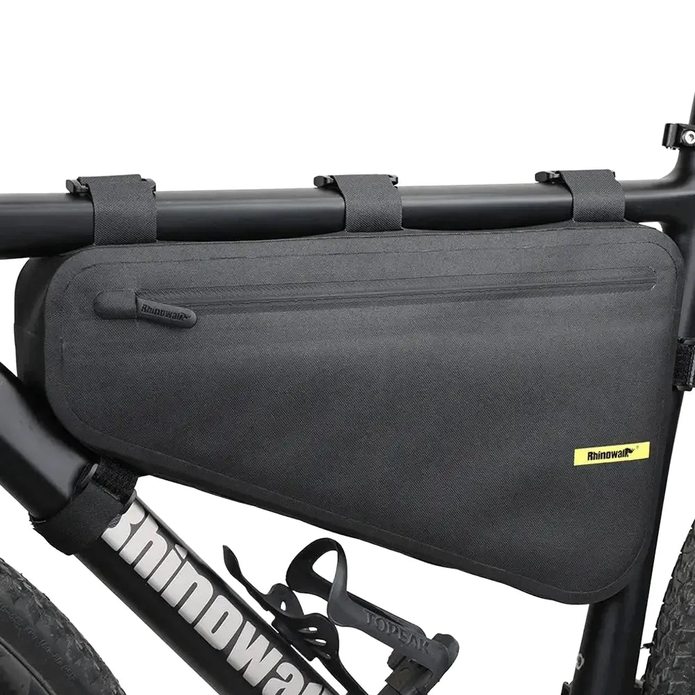 Rhinowalk Bike Frame Bag Waterproof 4L Big Capacity Triangle Bag Bicycle Bikepacking Bag Storage Tool Pouch For MTB Road Bike