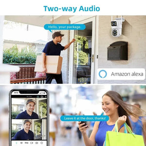 8MP Tuya WiFi PTZ Outdoor Security Camera With AI Auto Tracking Alexa ONVIF - stepyours.com