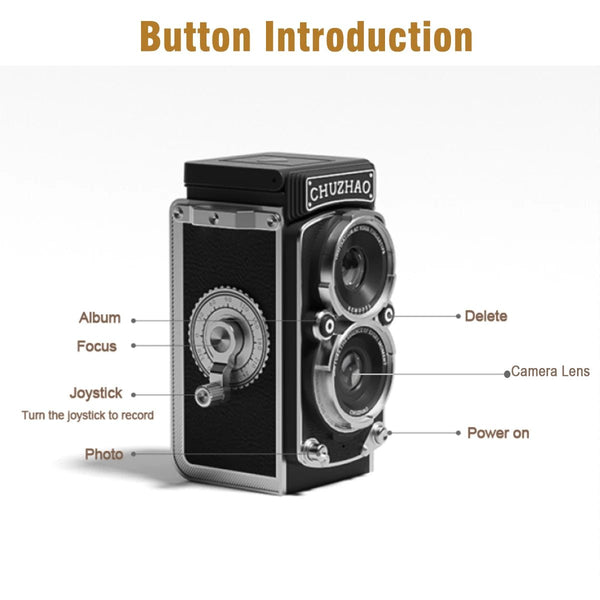 Vintage Mini Digital Camera Autofocus 12MP 1080P FHD Video Vlogging Portable - stepyours.com