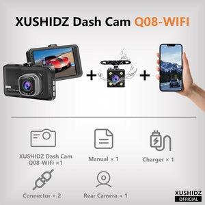 Xushidz 1080p HD Dash Camera With Loop Recording Night Vision Gsensor Parking - stepyours.com