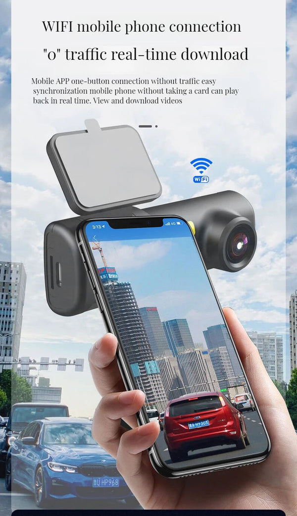 CZSKY 2K 1440P WiFi Dash Cam Car DVR Night Vision WDR Voice Control Parking Mode - stepyours.com