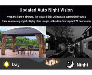 Camhipro Outdoor WiFi IP Camera 5MP 1080P With Instant Motion Alerts - stepyours.com