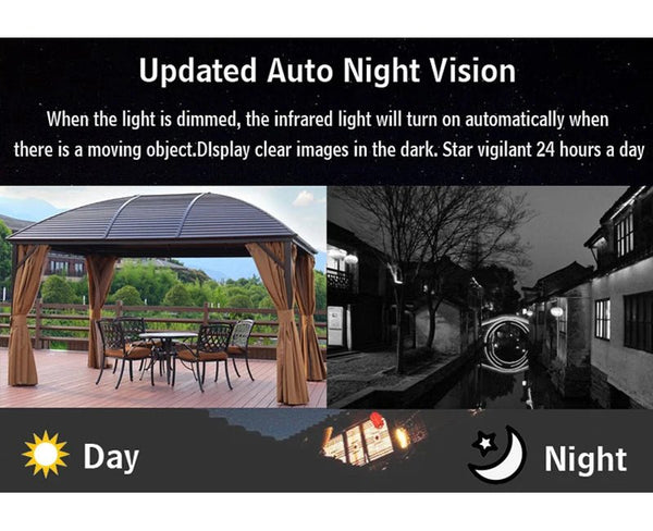 Camhipro Outdoor WiFi IP Camera 5MP 1080P With Instant Motion Alerts - stepyours.com
