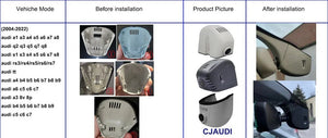 Plug And Play Audi Dash Cam With App Control 1080p Front Camera A3 A4 A5 A6 Q5 Q7 - stepyours.com