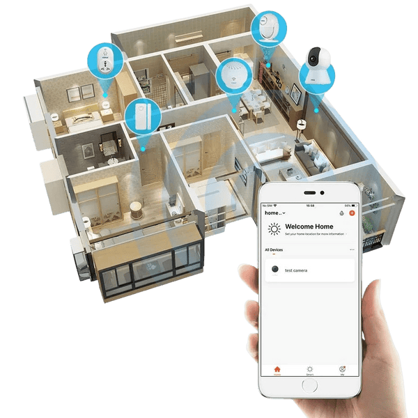 KERUI 5MP Tuya Smart Mini WiFi IP Camera - AI Human Tracking - stepyours.com