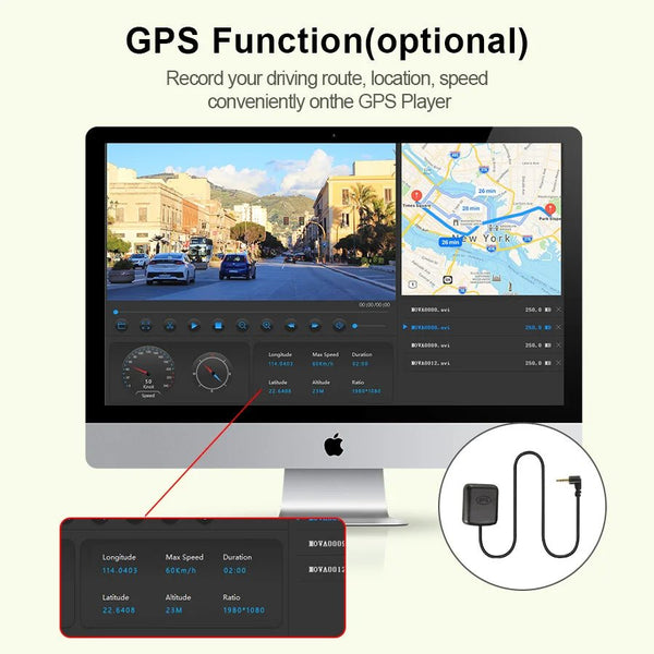 10 Inch Car DVR Touch Screen Dual 1080P Front And Rear Rearview Mirror Camera - stepyours.com