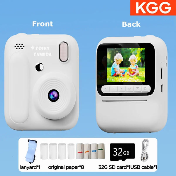 Kids Color Printing Instant Camera 32GB 1080P Digital Photo Video Gift - stepyours.com