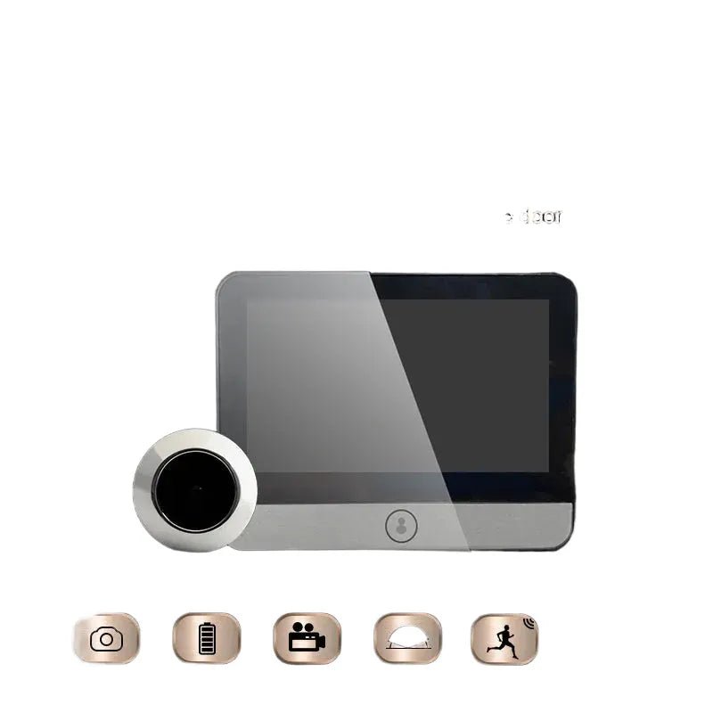 Smart Cat Eye Doorbell 4.3 Inch IPS Display 2K Video - stepyours.com
