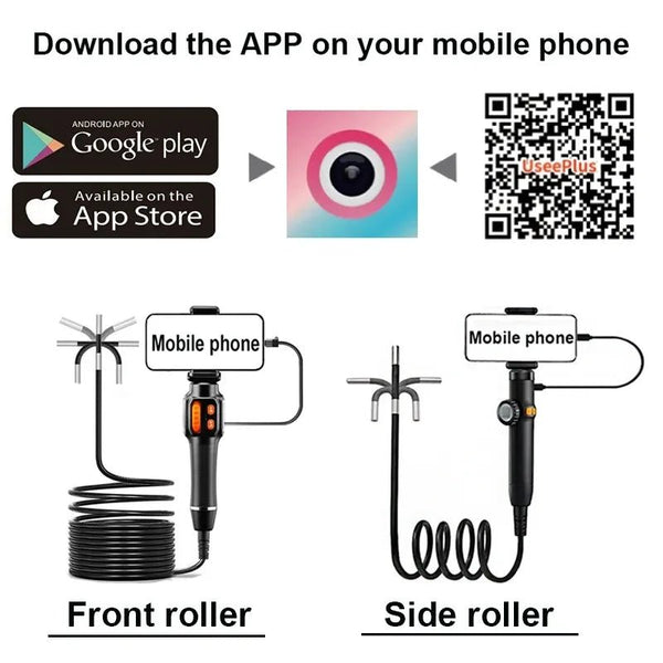 Type C 360 Degree Two Way Rotary Endoscope Camera 1080P HD For Car Inspection - stepyours.com