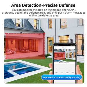 Outdoor Wireless Security IP Camera 6K 12MP Dual Lens PTZ Smart Tracking - stepyours.com