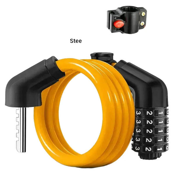 TOSUOD Bicycle Cable Lock MTB Road Bicycle Anti-Theft Four or Five Digit Password Scooter Motorcycle Accessories Bicycle Lock