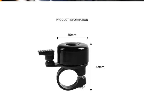 Aluminum MTB Bike Bell - Clear Safety — product view 16