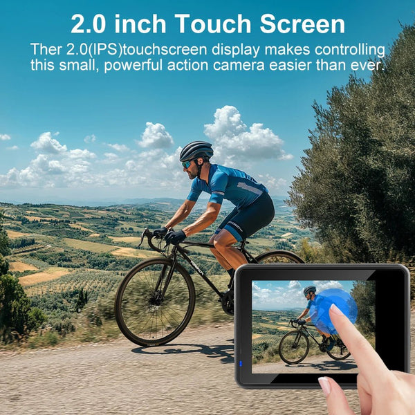 Ourlife 5K 30FPS Action Camera 2 Inch LCD 170 Degree Waterproof Remote Control - stepyours.com