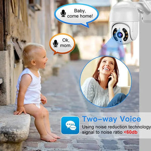 A8 8MP 4K PTZ Outdoor Wireless IP Camera - Smart AI Auto Tracking