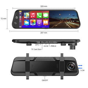 4K Car DVR Touch Screen Dash Cam CarPlay Android Auto Night Vision - stepyours.com