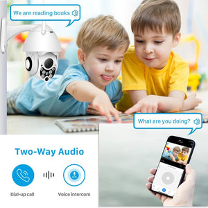 Abuntu YCC365 Plus PTZ WiFi Outdoor CCTV Camera 1080P Waterproof 4x Zoom - stepyours.com