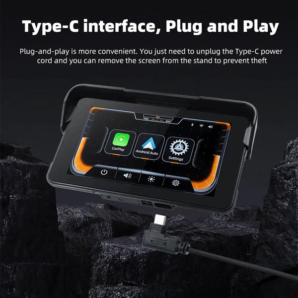 Ekiy Carplay Moto - Waterproof GPS Screen -  product image