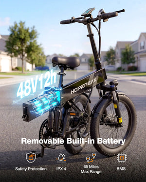 Hopepeak - Folding Ebike — product view 3