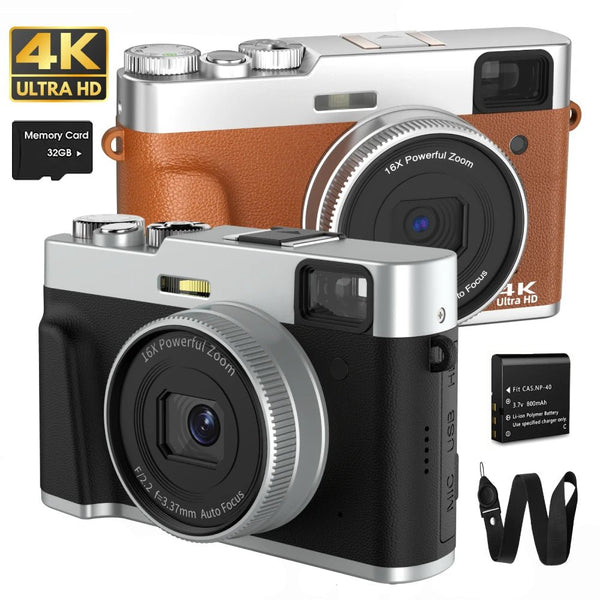 MELCAM DC202 4K Vlogging Camera With Auto Focus And Anti Shake 48MP - stepyours.com
