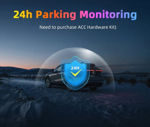 4K Dash Cam CarPlay Android Auto 350 Degree Rotating Lens GPS Bluetooth 7 Inch - stepyours.com