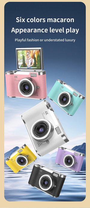 4K 48MP Digital Camera Camcorder For Kids Beginners With 2.4 Inch Screen - stepyours.com
