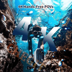 4K WiFi POV Mini Action Camera Magnetic Pocket Vlog Cam Helmet Mount for Bike - stepyours.com