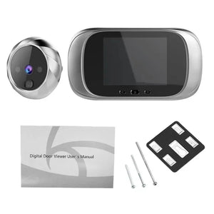 2.8 Inch Video Doorbell Peephole Camera 90 Degrees Doorbell Motion Detection Eye Digital LCD Door Monitoring Electronic Cat Eye by stepyours.com