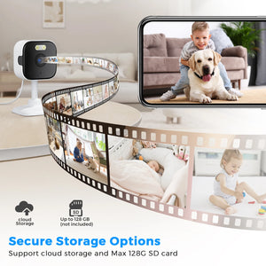 5MP HD WiFi Indoor Security Camera Featuring Night Vision and Two Way Audio - stepyours.com