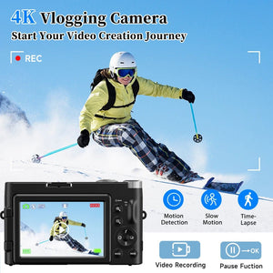 4K Digital Camera For Photography And Video Autofocus 48MP Vlogging Camera - stepyours.com