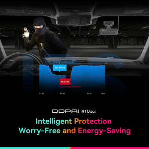 DDPAI N1 Dash Cam Dual Front and Rear 1296P Night Vision Car DVR App Control - stepyours.com