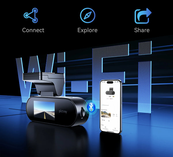 Pictrey A400 4K Dash Cam With Built In ADAS WiFi Night Vision Parking Monitor - stepyours.com