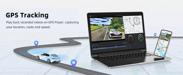 Acceo Dash Cam 4K Front And 1080P Rear Dual Lens With GPS WiFi Night Vision - stepyours.com