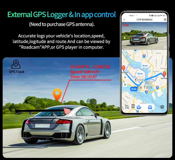4K Car DVR Touch Screen Dash Cam CarPlay Android Auto Night Vision - stepyours.com