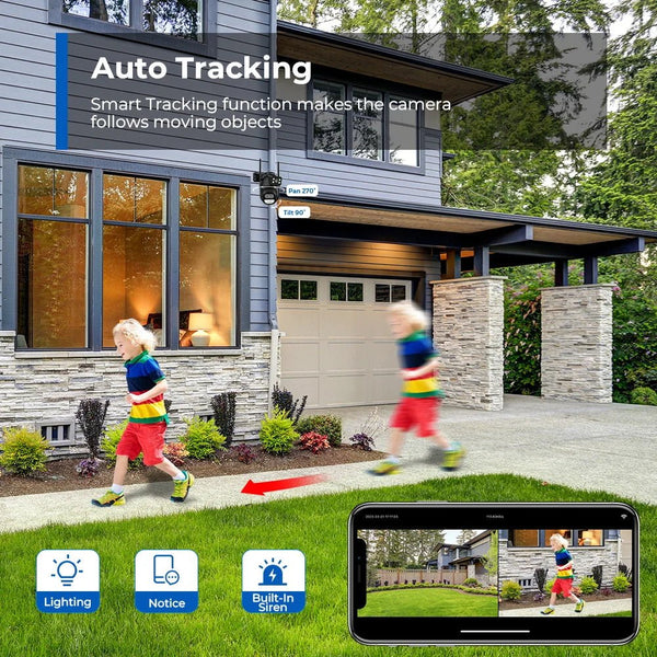 ANBIUX 8MP Dual Lens PTZ IP Camera with AI Humanoid Detection - stepyours.com