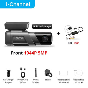 70Mai M500 Dash Cam 1944P GPS ADAS 24H Parking Monitor - stepyours.com