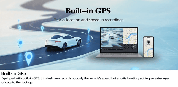 4K Dash Cam With WiFi GPS Mini Front Car DVR 24H Parking G Sensor - stepyours.com