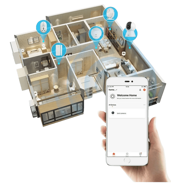 KERUI 5MP Tuya Smart Mini WiFi IP Camera - AI Human Tracking - stepyours.com