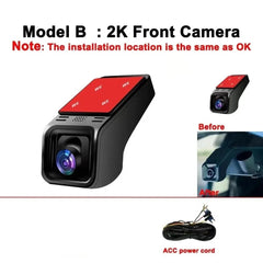 4K WiFi Dash Cam For Cars With App Control And 24H Parking Monitor - stepyours.com