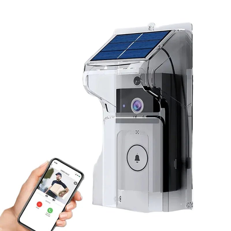 Solar Wireless Outdoor Video Doorbell 2K IP65 Weatherproof - stepyours.com