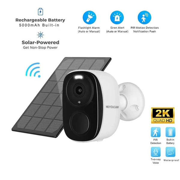 HEIYOUCAM BW4 Wireless Outdoor Security Camera - 2K 3MP Battery 2 Way Audio - stepyours.com