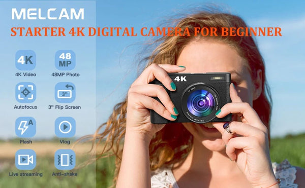 4K Digital Camera For Photography And Video Autofocus 48MP Vlogging Camera - stepyours.com