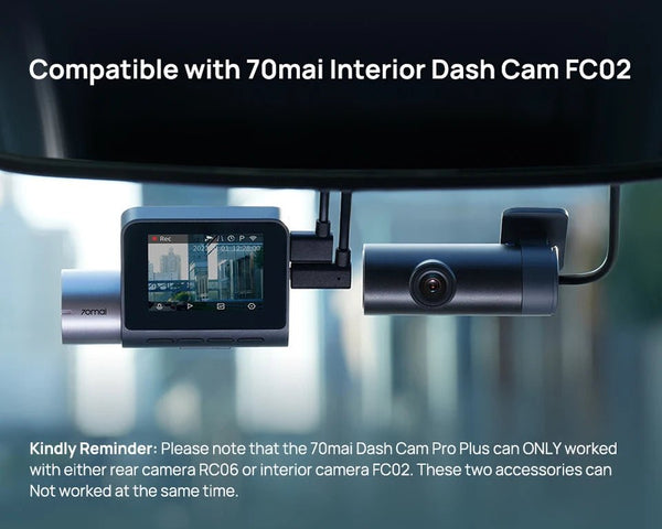 70mai Dash Cam Pro Plus A500S 1944P ADAS GPS 140FOV Front and Rear Cam - stepyours.com