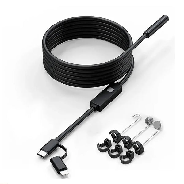 Android IOS 2 In 1 Endoscope Camera - Type C Waterproof Borescope - stepyours.com